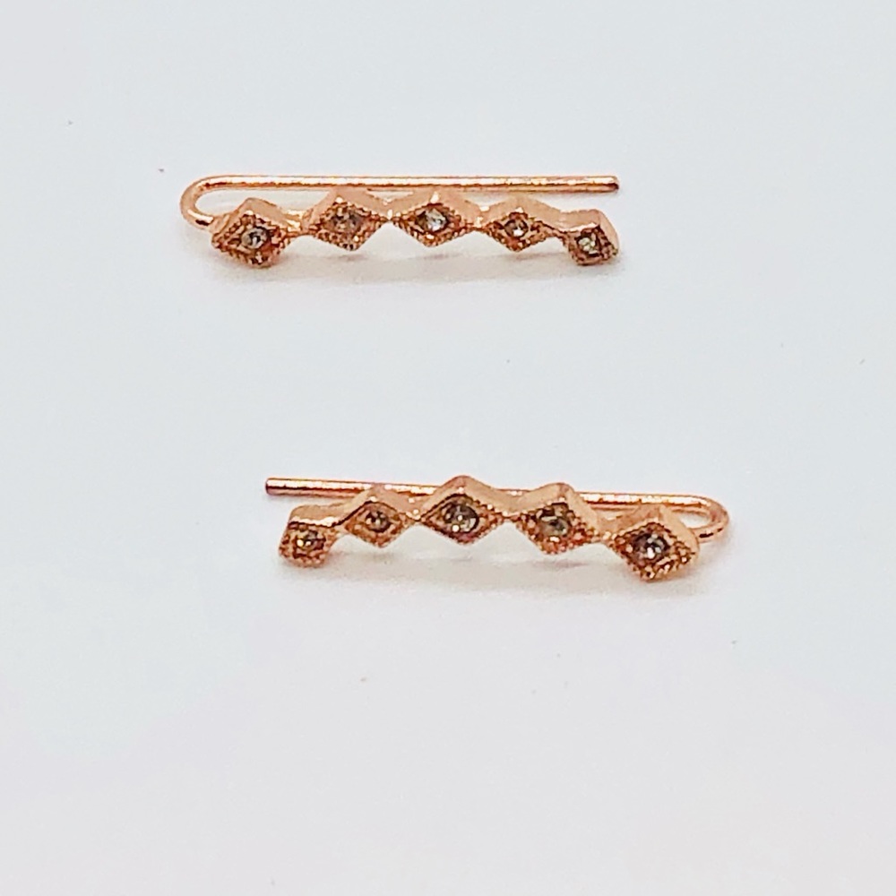 Luv AJ rose gold wrap earrings